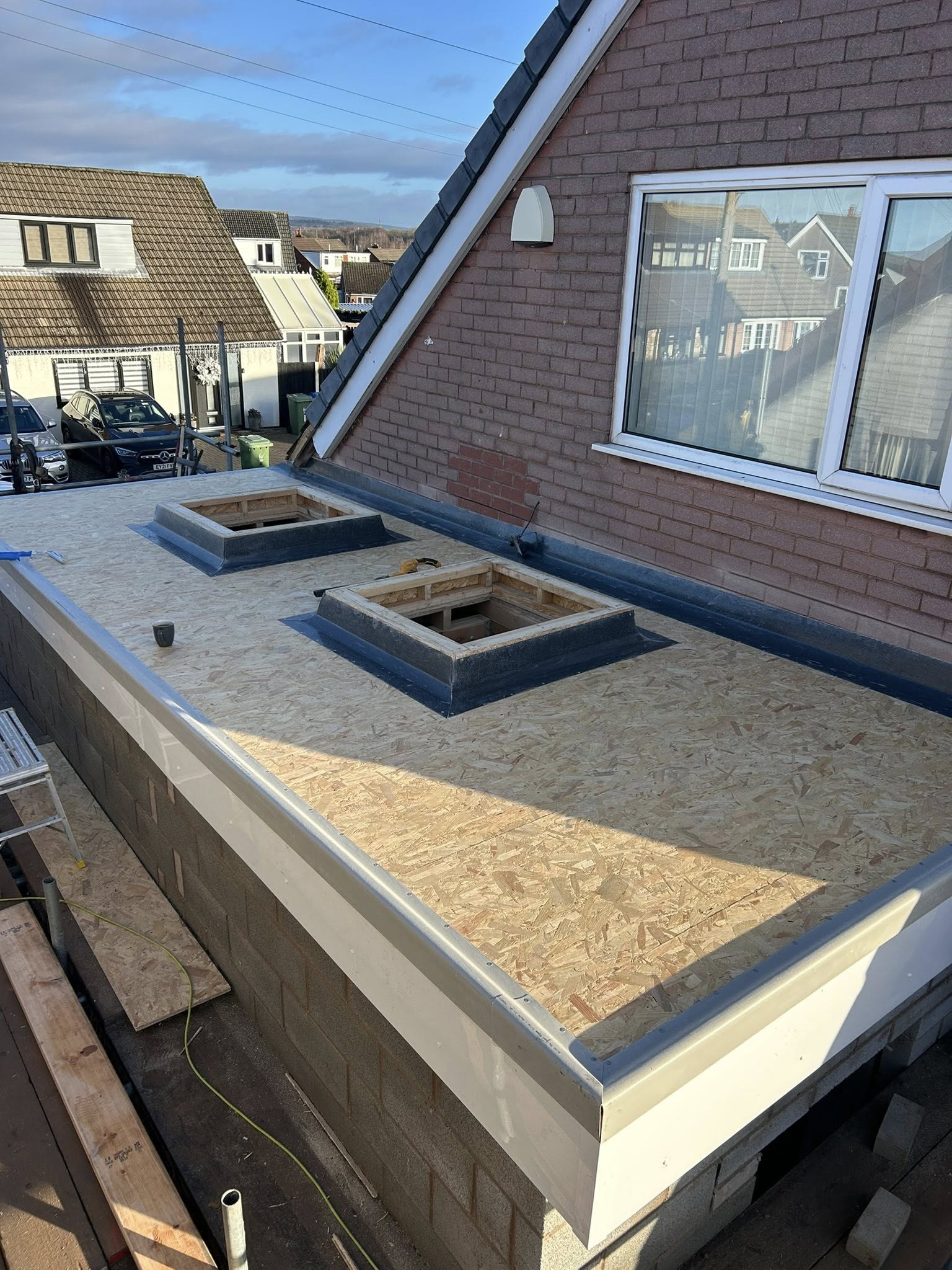 Flat Roof Replacement — before