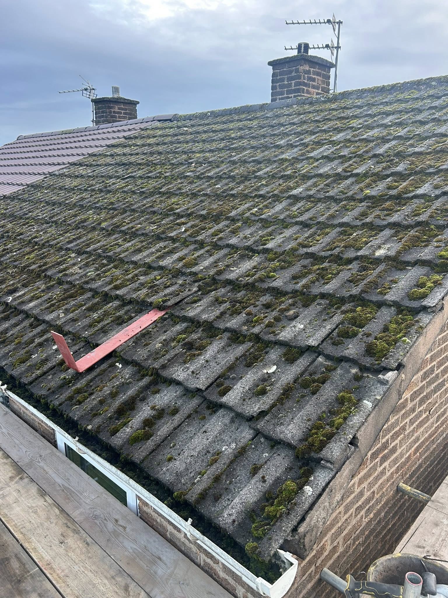 Semi-Detached Full Re-Roof — before